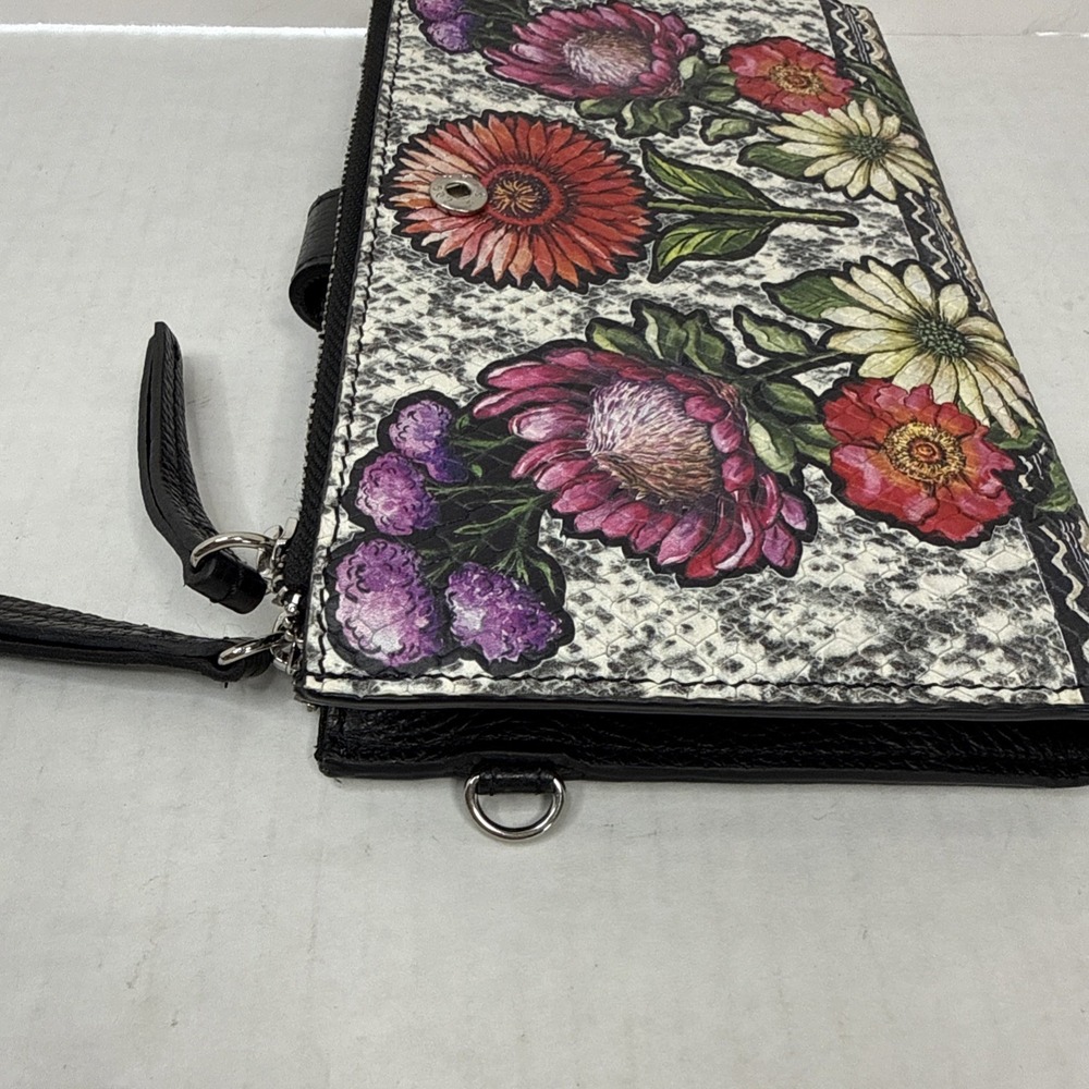 Brighton Africa Stories Floral Double Zip Leather Wallet  Wristlet READ - Picture 10 of 10